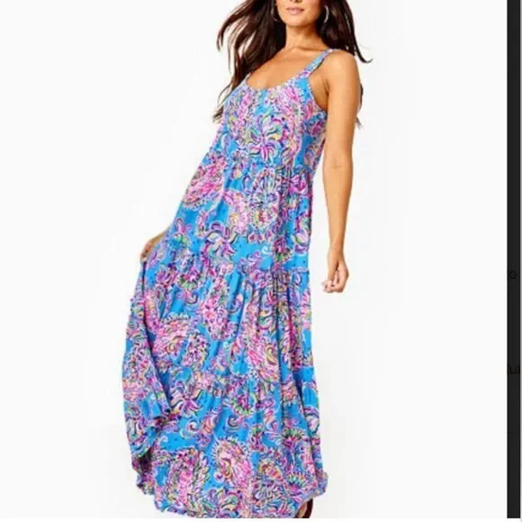 bodycon maxi dress strapless PRETTYGARDEN Womens Summer Strapless Maxi Dresses Ruffle Tube Asymmetr